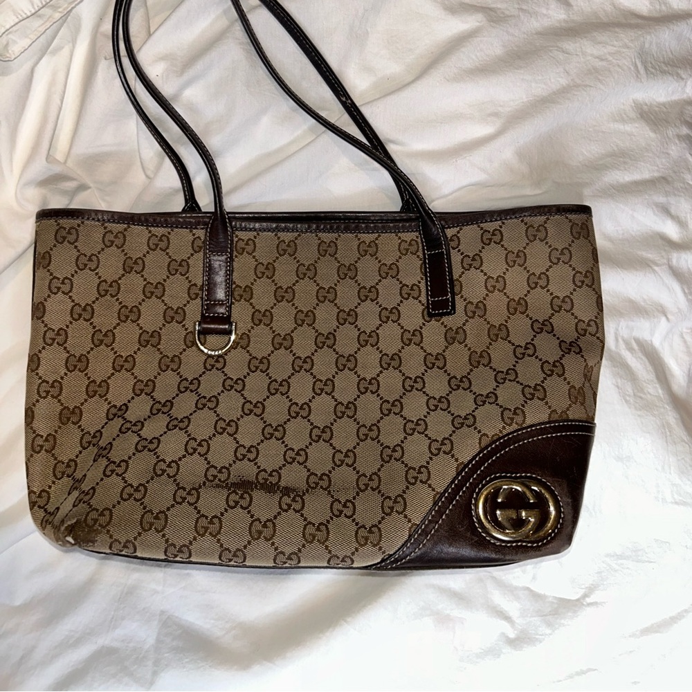 Gucci Britt GG Canvas Tote